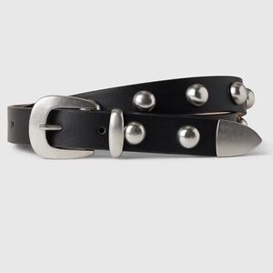 GAP Vegan Leather Studded Belt in Black - Medium